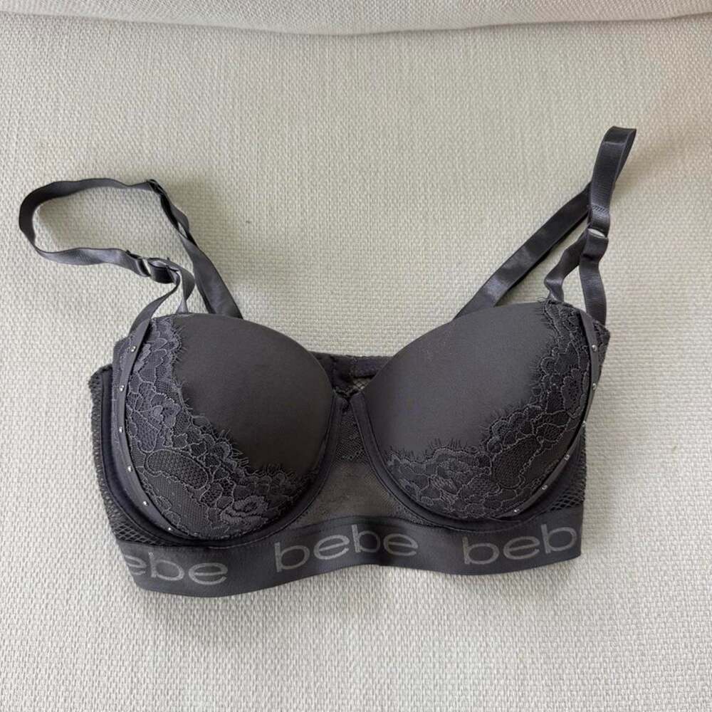 Bebe grey lace push up